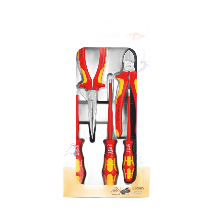 Knipex 002013 (5 stykker) VDE-verktøysett, 1 stykke, SKC-002013