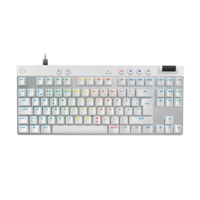 Logitech PRO X TKL RAPID Kablet Gaming Tastatur - Lineære Brytere - Nordiske Farger, SDC-413