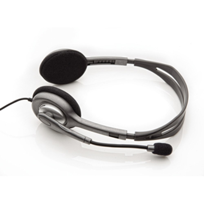 Logitech Stereo Headset – Støydemping, Justerbar Hodebøyle (LOG981000271, 1 Eske)