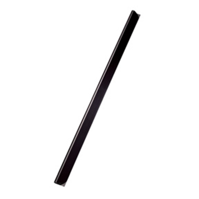 Leitz Klemrygg Bindingsomslag, 3mm og 6mm, Svart, Pakke med 50, SDC-1149