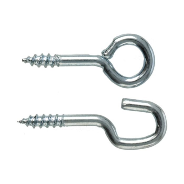 MFT Spiralkrok og Øyekrok 25,2MM/22,2MM – Stål, Elektrolyttisk Behandlet, Høy Kvalitet(218110, 10 Stykk)