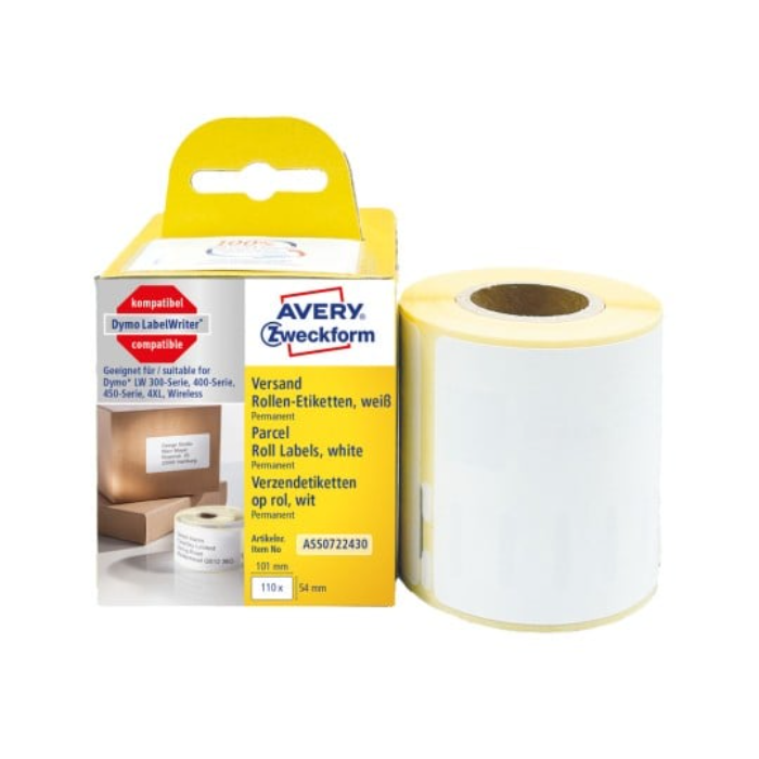 Avery-fraktetiketter (hvit) - standardformater (A6 og A7), SAV-65