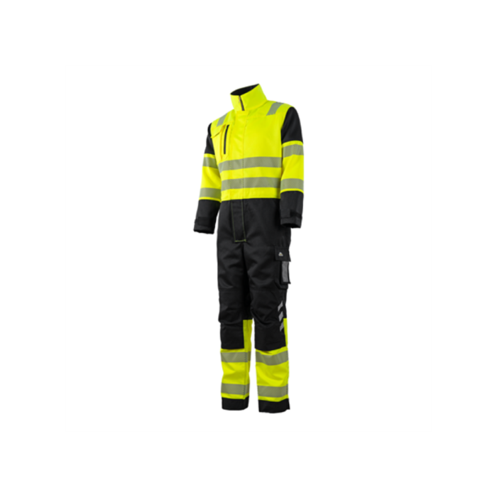 Bulldog Kjeledress – Høy Synlighet, Komfortabel (Gul/svart, Størrelser 46-68), SBD-5751