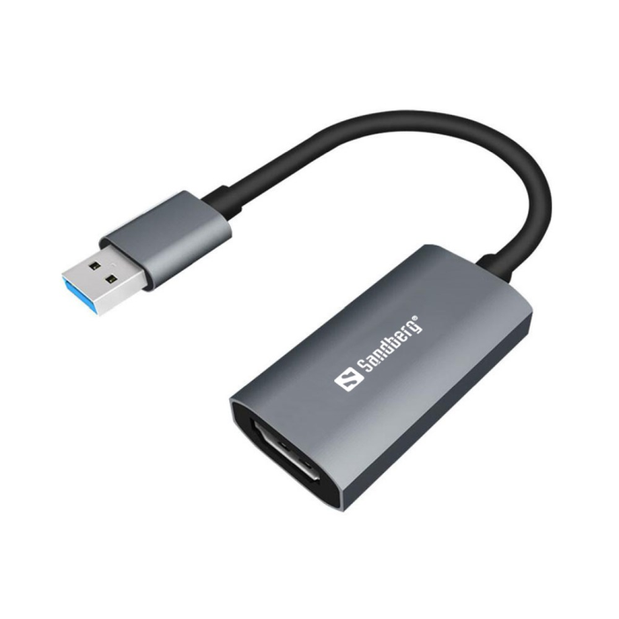 Sandberg HDMI Capture Link – 4K Videoopptak (SDG134-19, 1 Eske)