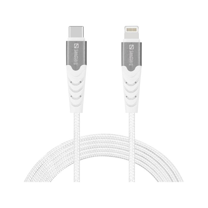 Sandberg USB-C til Lightning Kabel – Rask Lading, MFI Godkjent (SDG136-48, 1 Eske)