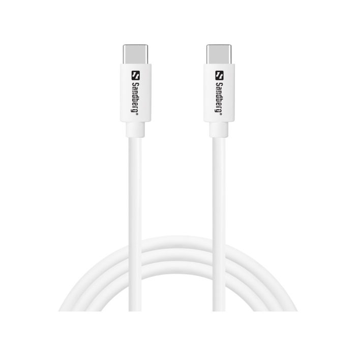 Sandberg USB-C Ladekabel – Rask Lading, 65W (SDG136-52, 1 Eske)