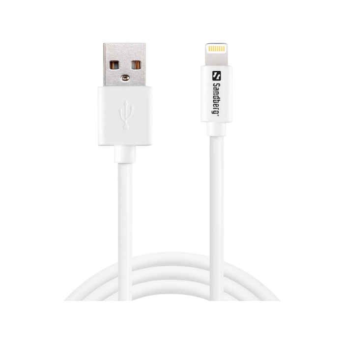 Sandberg USB-A til Lightning Kabel – Rask Lading, Synkronisering (SDG340-75, 1 Eske)
