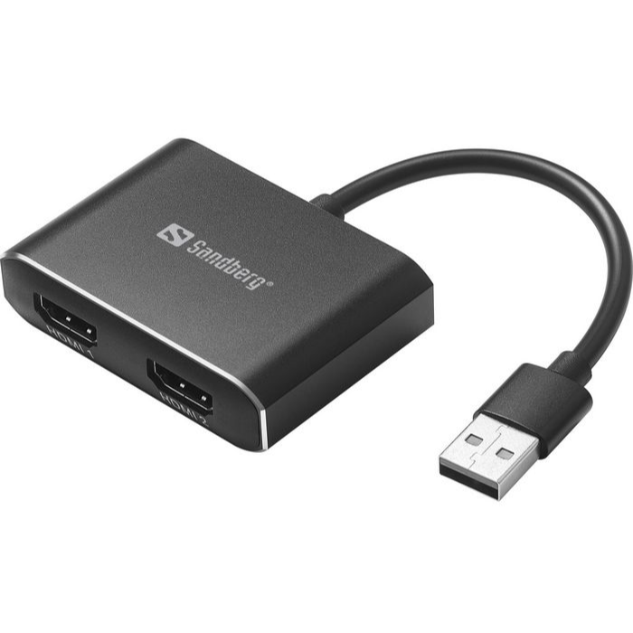 Sandberg USB til 2xHDMI Link, 1 Stykk, SEN-134-35