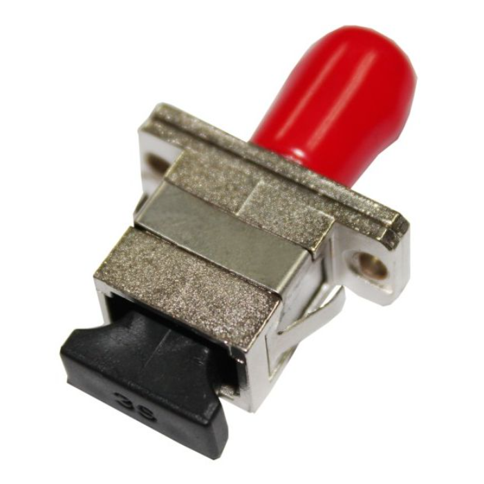 MicroConnect SC-ST-adapter, metall, 1 Stykk, SEN-FIBSCSTADA