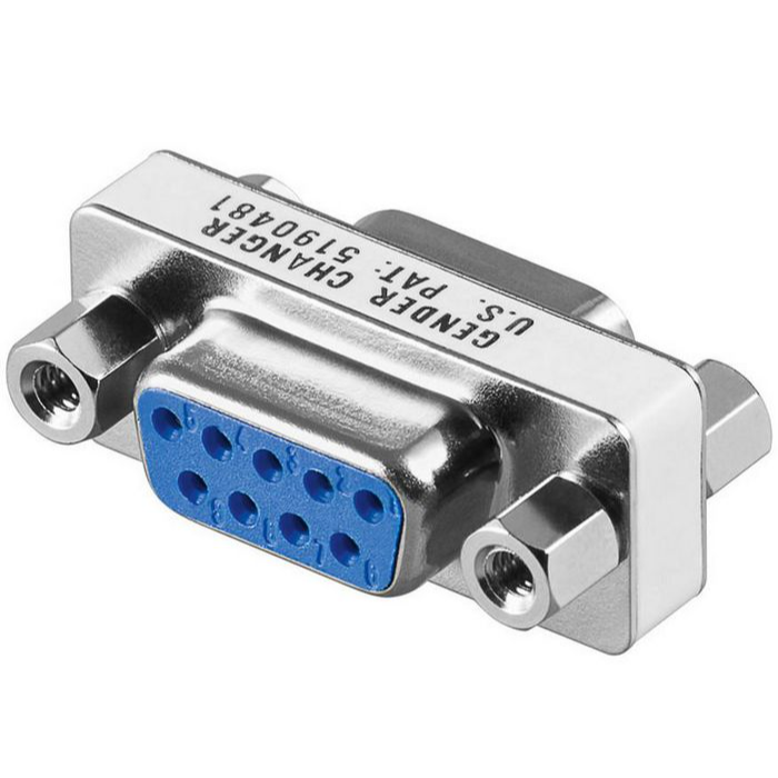 MicroConnect Mini Gender DB9 F/F, 1 Stykk, SEN-MOD9F9F