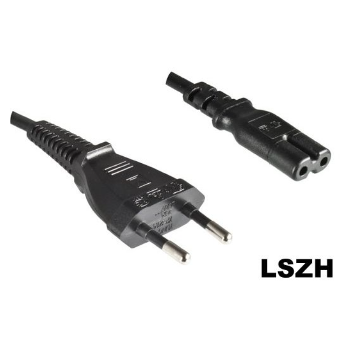MicroConnect Strømkabel LSZH EU Type C - C7, 1,8m, 1 Stykk, SEN-PE030718LSZH