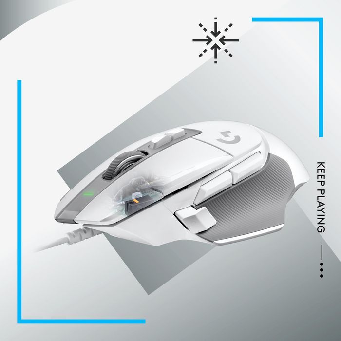 Logitech G502 X USB-mus (svart-hvitt-varianter), 1 Stykk, SEN-760