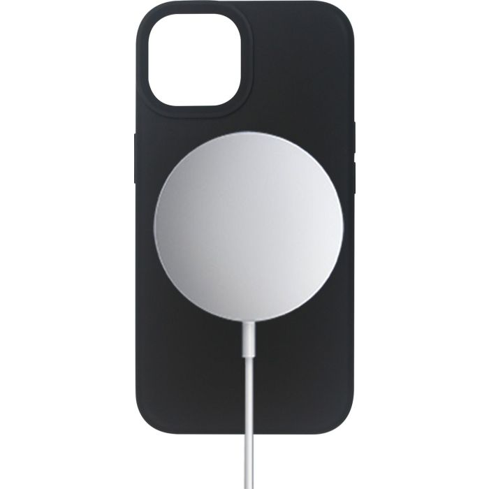 eSTUFF INFINITE ROME Magnetisk Silikon Deksel for iPhone 14-15 Serie - Svart - 76% Resirkulert Materiale, 1 Stykk, SEN-042