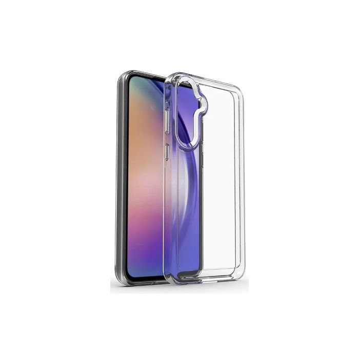 eSTUFF LONDON TPU-deksler for Samsung Galaxy, iPhone, Google Pixel og Motorola-enheter - Gjennomsiktig og svart, 1 Stykk, SEN-046