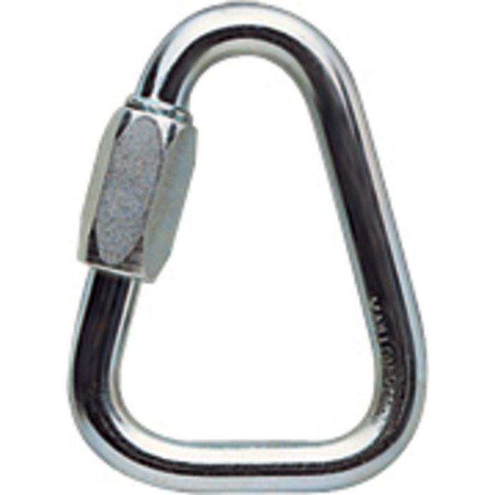 Petzl Karabiner DELTA Triangulær Stål Hurtiglenke, Grå, 1 Stk, SET-P11