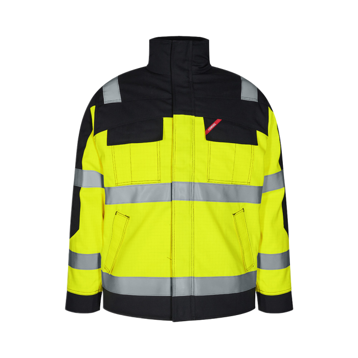 Engel Safety+ EN ISO 20471 Multinorm vinterjakke, Hivis yellow/Black, 1 Stykk, SEW-1935-820-3820