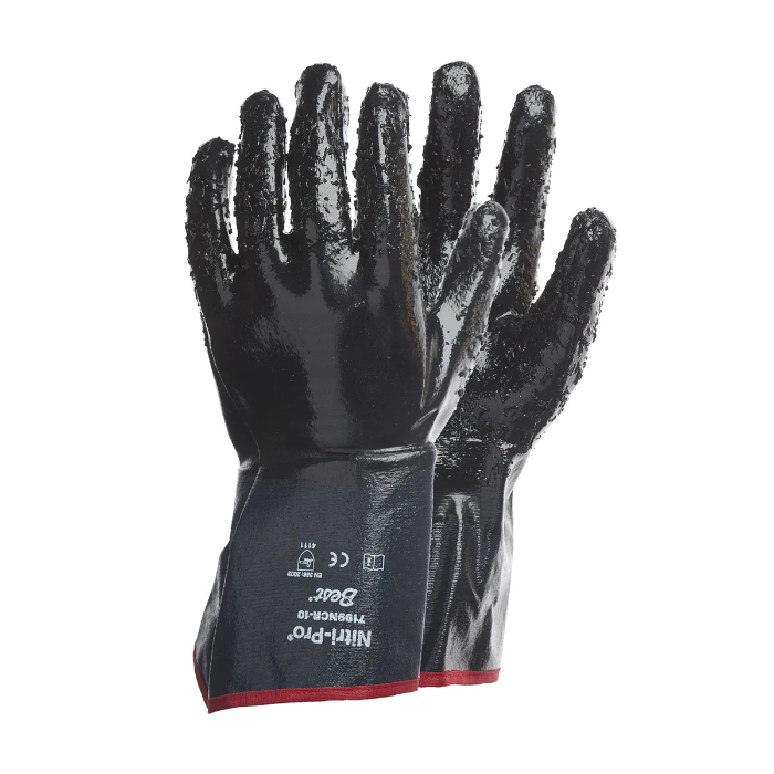 Gloves Pro NITRILE SMOOTH, Kjemikaliebeskyttelseshansker, 12 Par, SGP-070