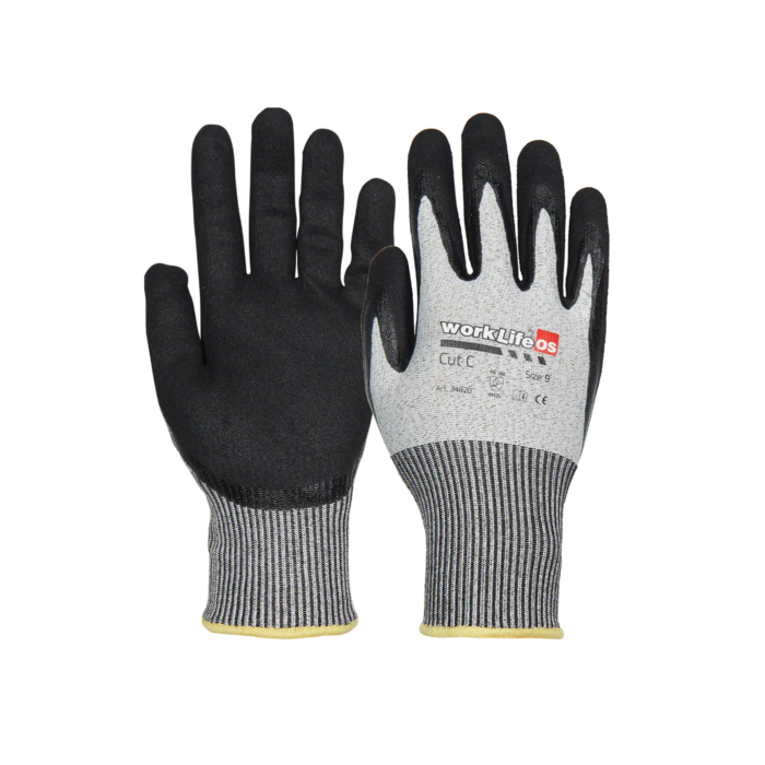 Gloves Pro WORKLIFE CUT C Hansker, 12 Par, SGP-34820