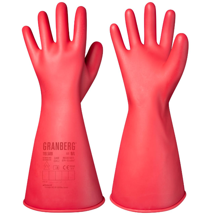 Granberg 589 Isolerende hansker for arbeid under spenning (AUS), 1 Par, SGR-119-589
