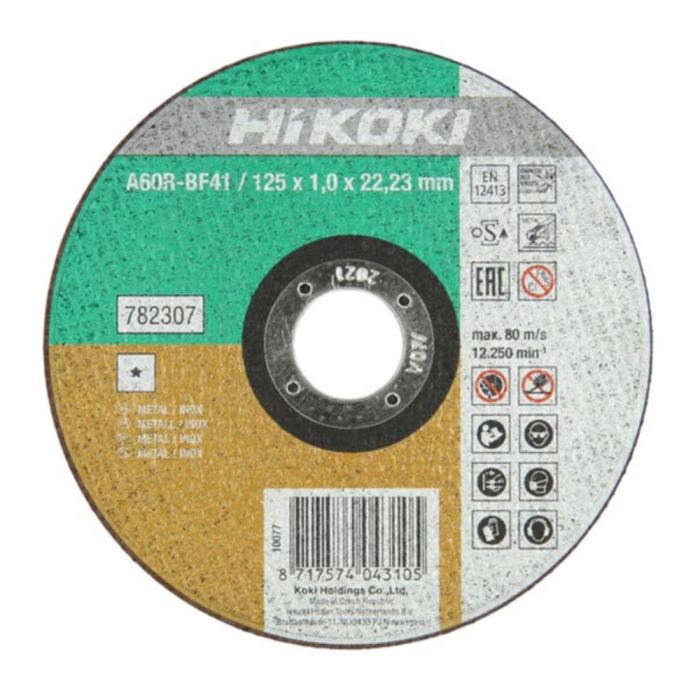 Hikoki KAPPESKIVE INOX FLAT 115-230X1.0-1.9MM, 1 Stykk, SHK-409