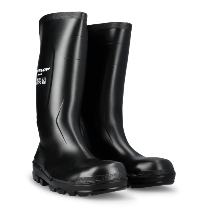 DUNLOP Work it Black S5 SRA sikkerhetsstøvler, FO,S5,LG, Svart, 1 Par, SIK-651302