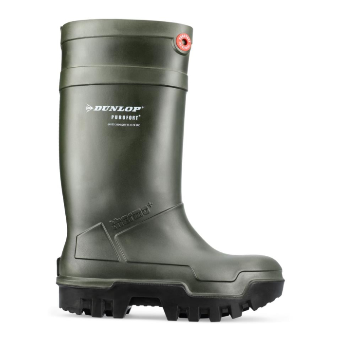 Dunlop Purofort Thermo+ Sikkerhetsstøvler, S5, SRC, Grønn, 1 Par, SIK-662933-Grønn