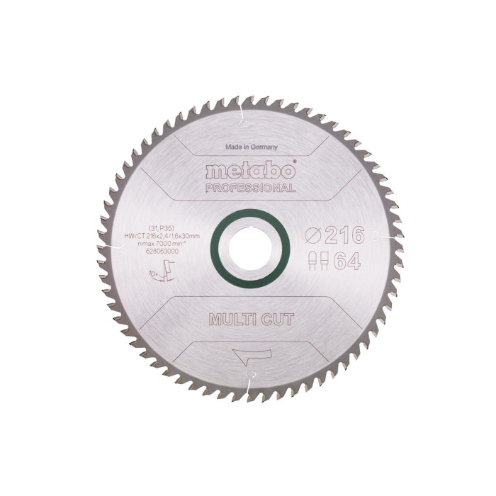Metabo Sagblad multi cut - professional, 216x30, Z64 FZ/TZ, 10°, 1 Stykke, SME-628063000