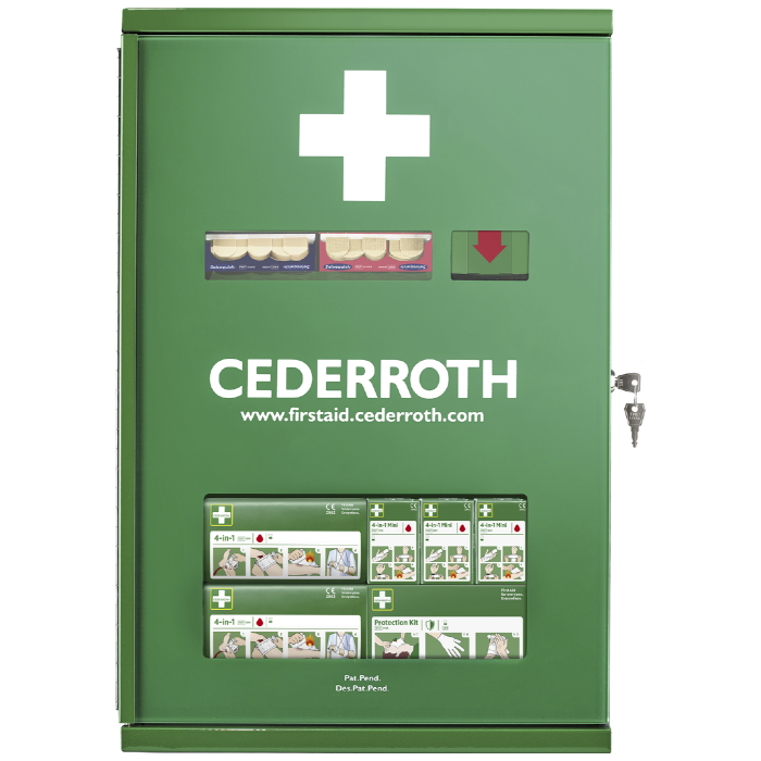 Cederroth Førstehjelp – Låsbart Stålskap (077102036, 1 Sett)