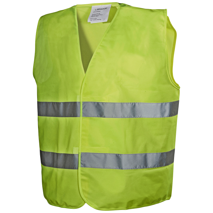 L.Brador Refleksvest – Høy synlighet, komfortabel passform (207909532, Gul, 1 Stykk, størrelse-One Size)