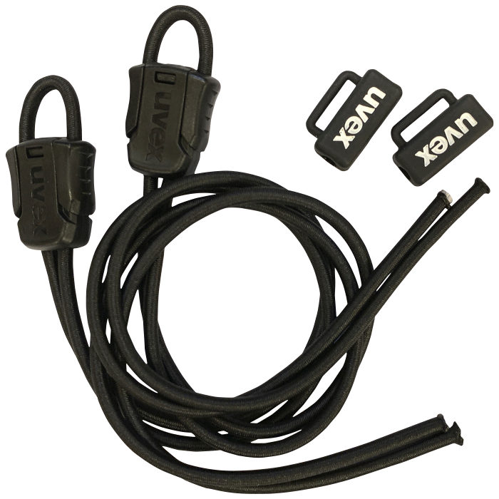 Uvex Elastiske Lisser – Rask Passform, Komfort (616087280, Svart, 1 PAR)
