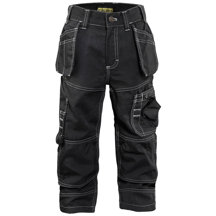 Blaklader Bukser – CORDURA Forsterkning (Barn, Svart, Størrelser C104-C164), 1 Stykk, SSK-B855