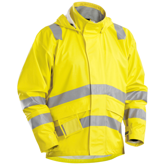 Blaklader Regnjakke – Flammehemmende, Vanntett (Gul, Størrelser XS-3XL), 1 Stykk, SSK-B789