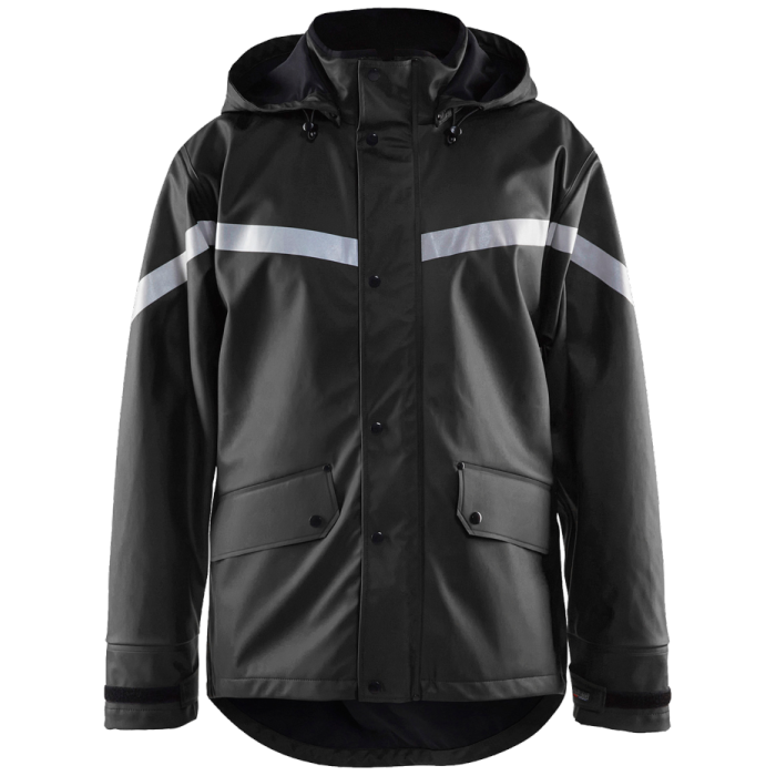 Blaklader Regnjakke – Vind- og vanntett (Svart, Størrelser XS-4XL), 1 Stykk, SSK-B766