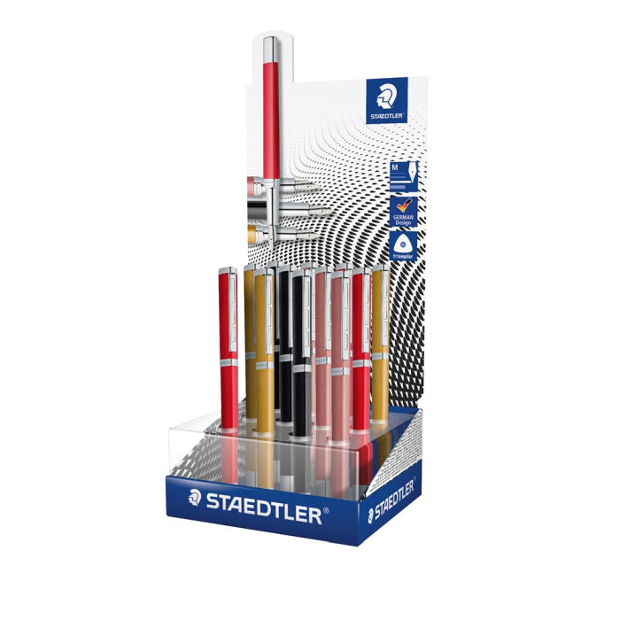 STAEDTLER Triplus Medium Fountain Penner - Assorterte Farger, SDC-522
