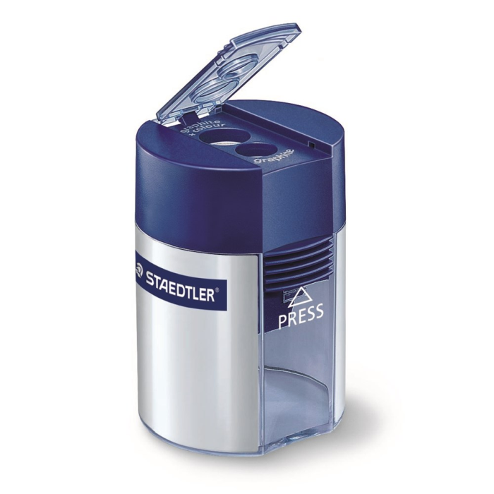 Staedtler Blyantspisser – Dobbelt Spisser, Solid (STA512001, 10 Eske)