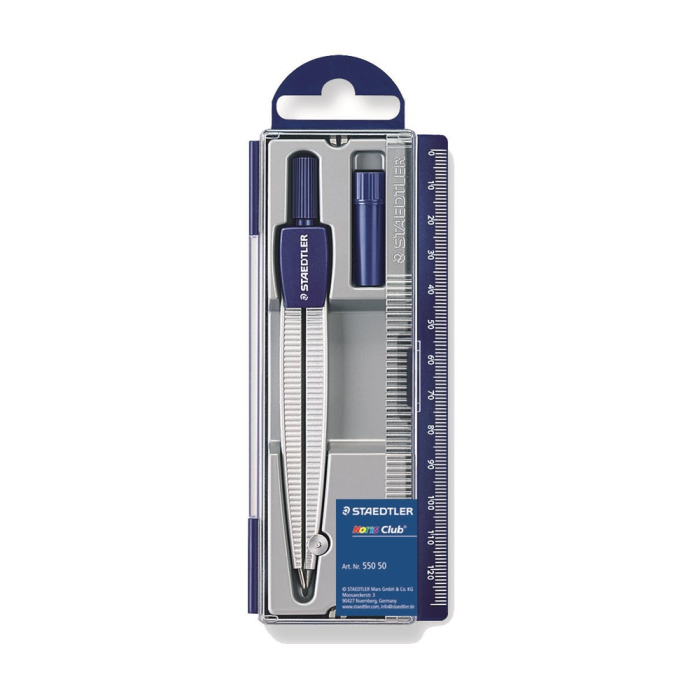 Staedtler Passer Noris Club – Sikkerhetsdesign, Perfekt for Skolebruk (STA55050, 1 Eske)