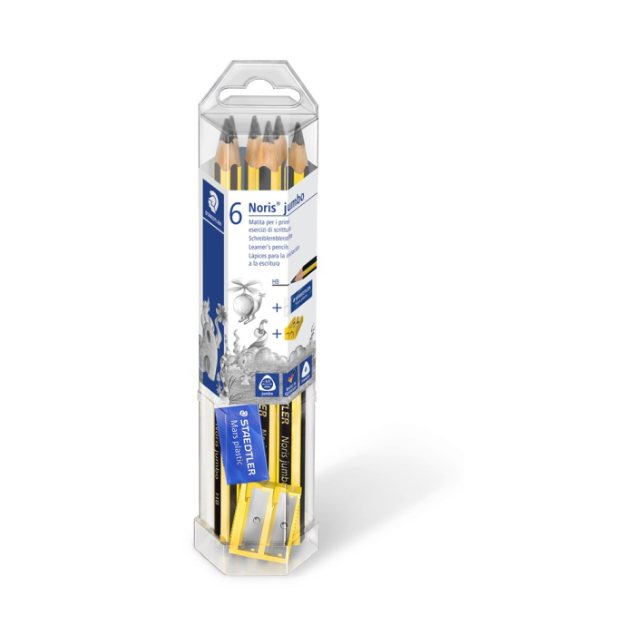 Staedtler Blyant Noris Jumbo HB – Ergonomisk Grep, Bruddsterk (STA61119, 1 Eske)