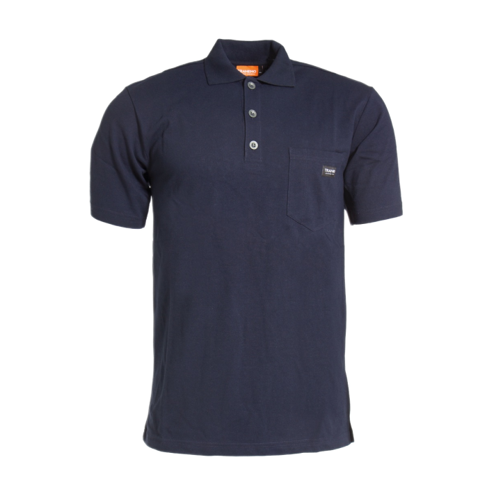 Tranemo Flammehemmende poloskjorte, marineblå, 1 Stykk, STN-590589