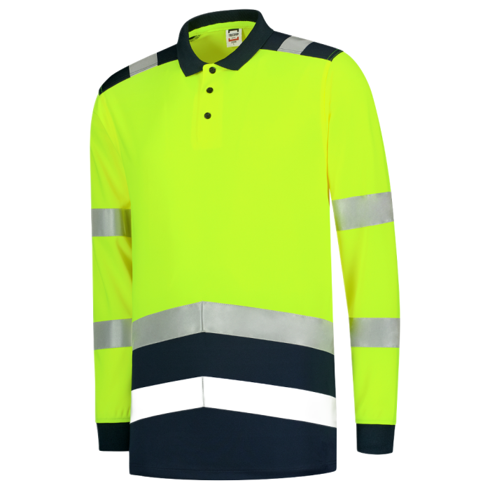 Tricorp langermet poloskjorte High Vis Bicolor, 1 Stykk, SUT-203008