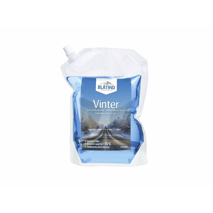 Blatind Premixed Winter -15C vaskevæske, blå, 192 x 3 L poser, SBV-FB4045