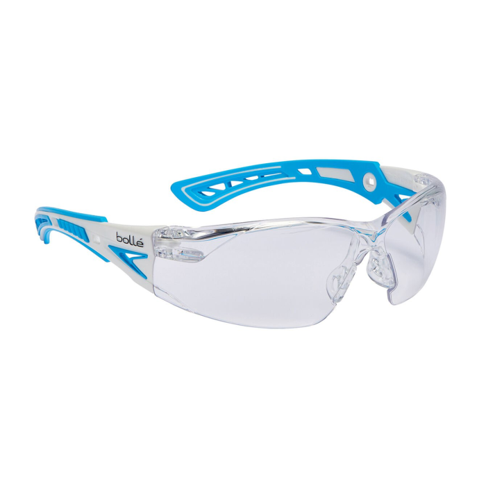 Bolle Safety Clear Eco Pack beskyttelsesbriller, hvit/blå, SBS-PSSRUSP0772