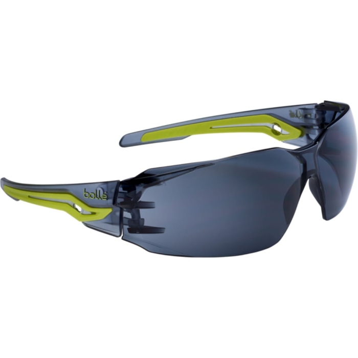 Bolle Safety Smoke Lens Platinum Lite sikkerhetsbriller, svart/gul, SBS-SILEXPSF