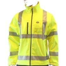 Jobmaster Høy synlighet softshell jakke, Gul, Ingen størrelse, 1 stk, SSS-3400