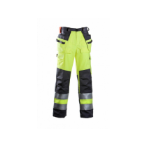 Dimex Multi Pockets Hi-Vis-bukser, gul/svart, 1 Stykk, SDM-6006