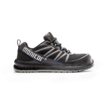 Monitor Inferno Safety Shoe – Sporty Design, Høy Komfort(1000061, Svart, Unisex, 1 Par, størrelse-35)