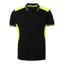 Top Swede 213 Polo, Herre, Svart/Navy, Fluorescerende Gul, Størrelse XS-3XL, SBG-1000661