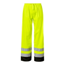 Top Swede Regnbukser – Høy Synlighet, Vannavstøtende(1000734, Fluorescerende gul/svart, Unisex, 1 Stykk, størrelse-XS)