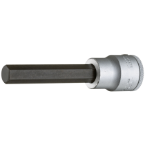 Gedore Blue Line 3/4 tommer lange sekskantede skrutrekkerbitssokler 14-22 mm, 1 Stykk, SGD-127