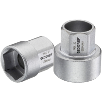 Gedore Blue Line 1/2 tomme sett med kort sokkel (10-24 mm), SGD-303