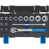 Gedore Blue Line, 19 DMU-20, 15-stk stikkontaktsett, 10-32 mm, 1 sett, SGD-3014347